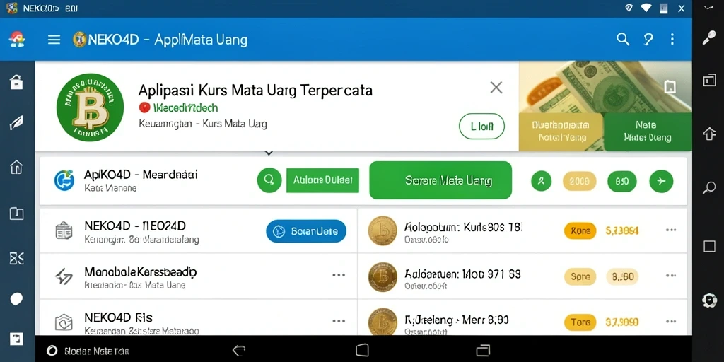 Antarmuka aplikasi NEKO4D yang sederhana dan informatif.