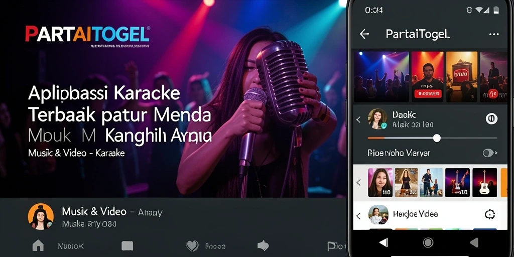 Tampilan antarmuka PARTAITOGEL dengan fitur karaoke yang menarik.