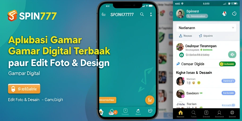 Antarmuka SPIN777 yang user-friendly untuk editing foto dan desain.