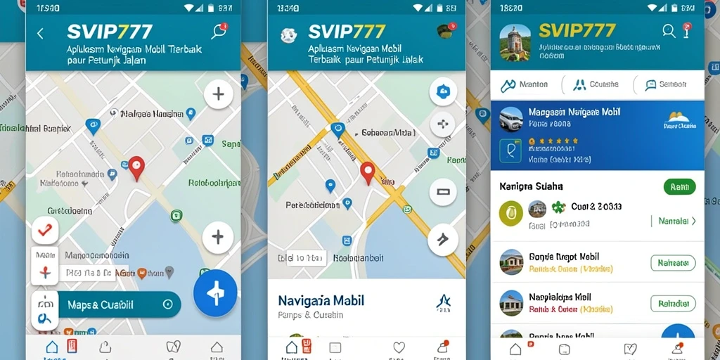 Antarmuka pengguna SVIP777 dengan fitur navigasi yang mudah digunakan.