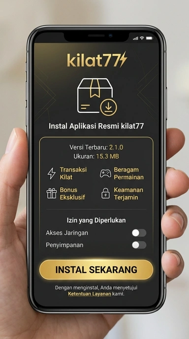 Tampilan halaman APK kilat77
